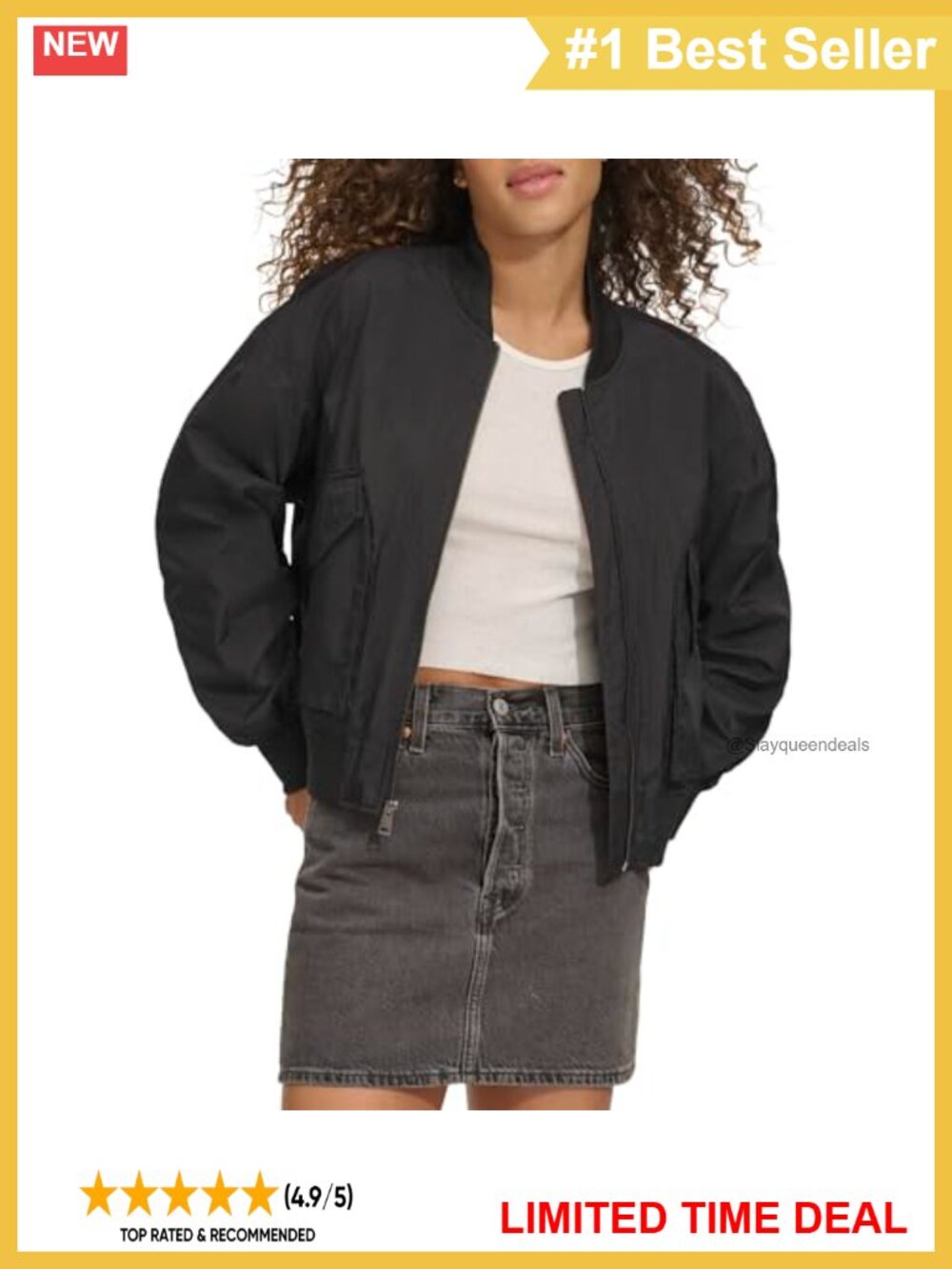 Lightweight Shorty Bomber Jacket Aviator Zip Casual